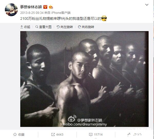 林志颖在微博发自己修改的摄影作品 因侵权被判赔34.5万