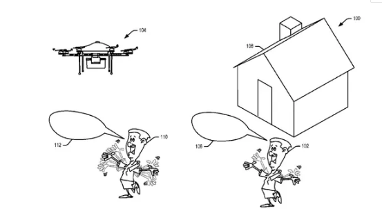 亚马逊发布无人机新专利 可根据人类手势送货